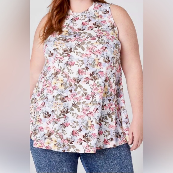 Lane Bryant Tops - NWT Lane Bryant Floral Sleeveless Tunic - Multicolor